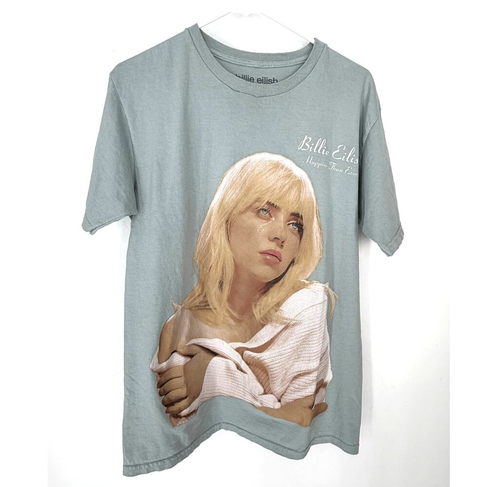 Hot Topic Billie Eilish M Happier Than Ever album t-shirt tee